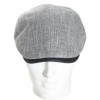 casquette d'été en lin et coton gris