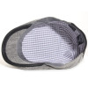 casquette d'été en lin et coton gris