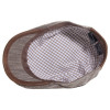 casquette homme lin et coton marron