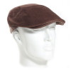 casquette en lin coloris marron