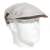 casquette plate en lin beige