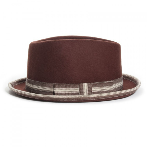 Chapeau feutre porkpie marron - Susan - Herman
