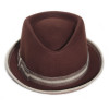 Chapeau feutre porkpie marron - Susan - Herman