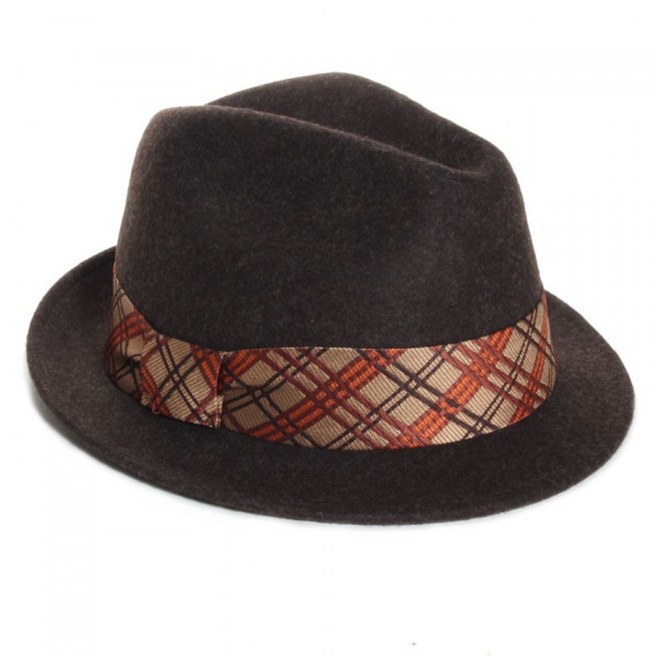 chapeau feutre femme coloris marron