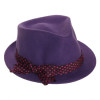 chapeau feutre femme coloris prune