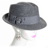 chapeau feutre femme gris