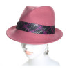 chapeau feutre femme rose