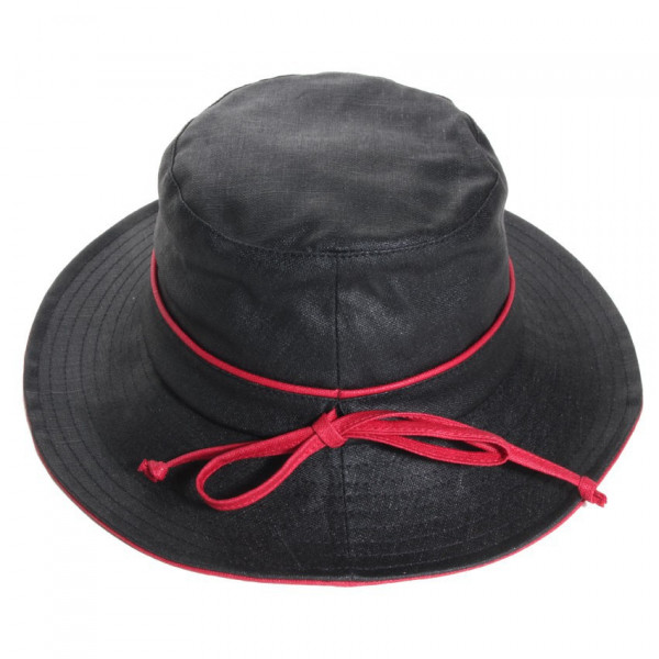 chapeau pluie avec cordon coloré