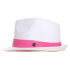 chapeau trilby blanc