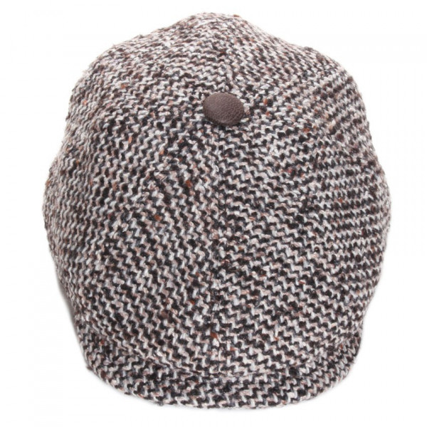casquette gavroche tweed marron