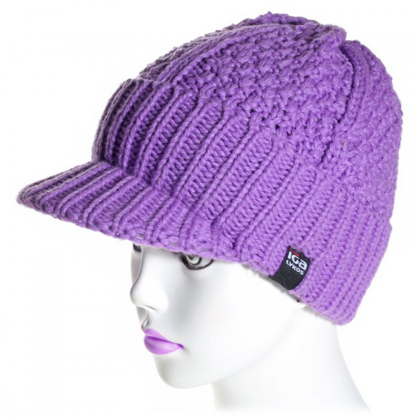 bonnet casquette coloris parme