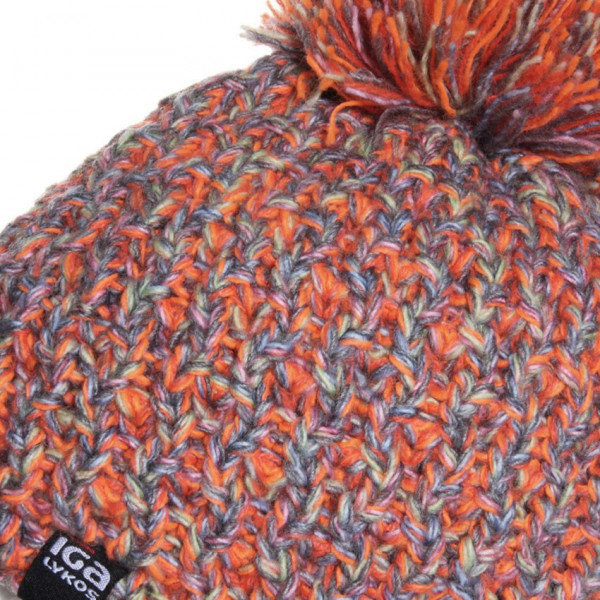 maille fine laine orange multicolore