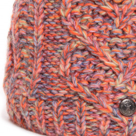maille laine orange multicolore
