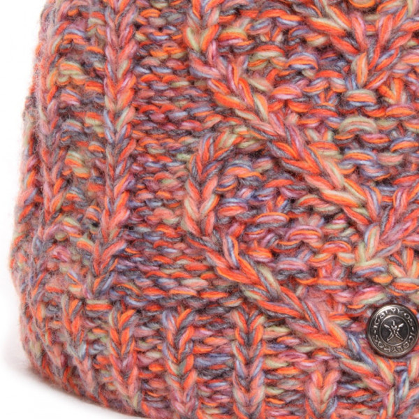 maille laine orange multicolore