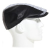 casquette cuir et coton coloris noir