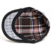 casquette cuir et coton coloris noir doublée coton imprimé