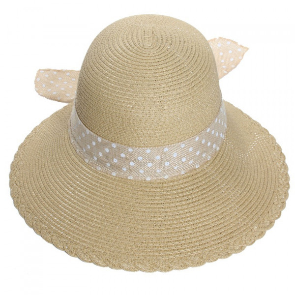 Demi capeline paille cousue beige - Florence - Modissima