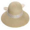 Demi capeline paille cousue beige - Florence - Modissima