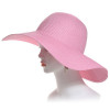 capeline paille rose