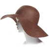 capeline paille marron chocolat