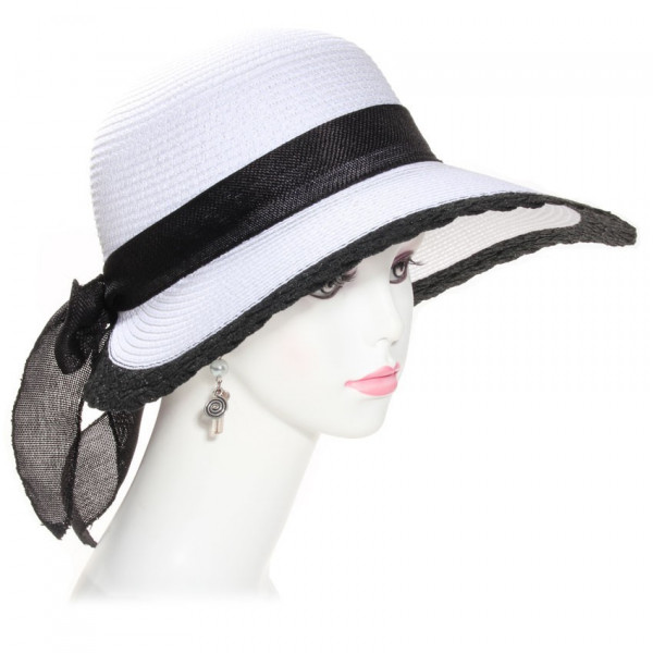 capeline paille blanche