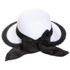 Capeline paille blanche