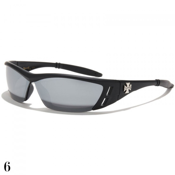 lunette de soleil lentille miroir vision noir monture noir mat