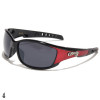 lunette de soleil sport et monture rouge