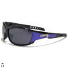 lunette de soleil sport et monture bleue