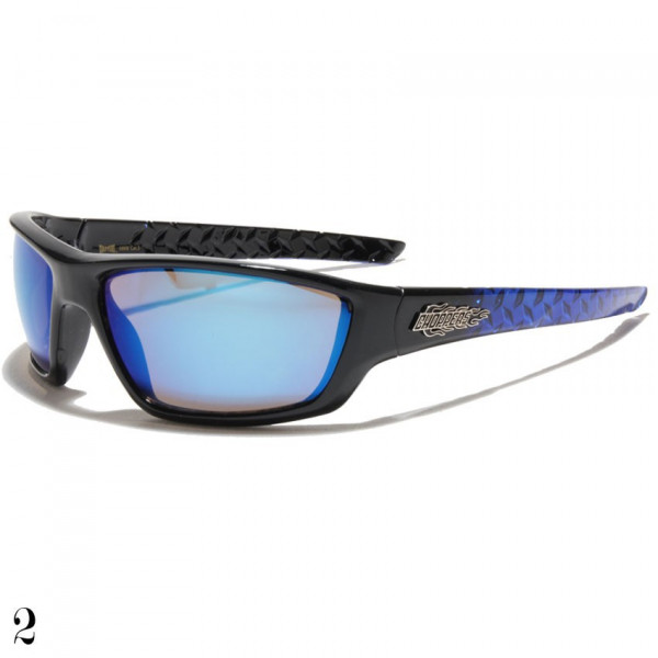 lunette de soleil monture bleue
