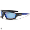 lunette de soleil monture bleue