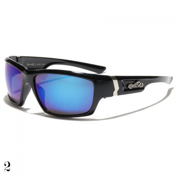 lunette de soleil verre bleuté