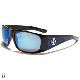 lunette de soleil flamme bleue