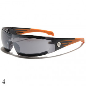 lunette de soleil monture noir et orange