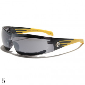 lunette de soleil monture noir et jaune