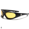 lunette de soleil vision jaune monture noir mat