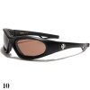 lunette de soleil vision marron monture noir mat