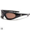 lunette de soleil vision marron monture noir brillant