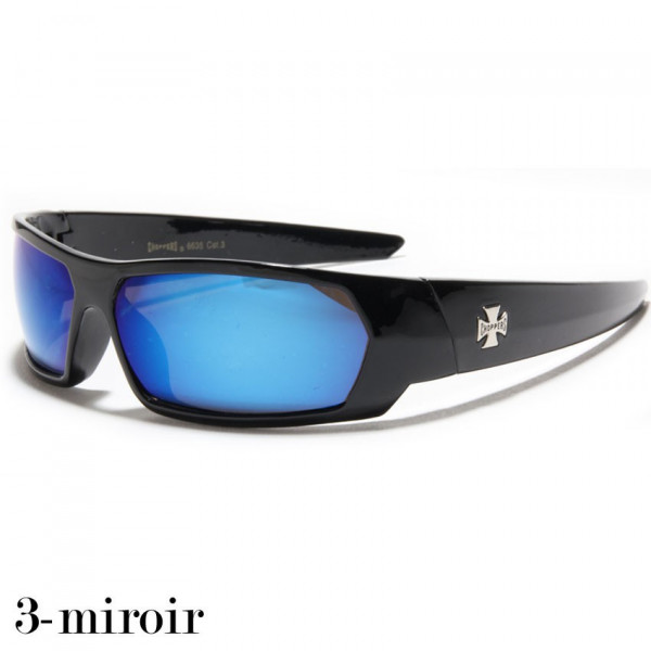lunette de soleil verre bleuté