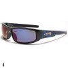 lunette de soleil monture flamme bleue
