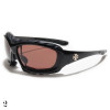 lunettes de soleil vision marron monture noir