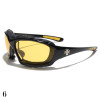lunettes de soleil vision jaune monture noir et jaune