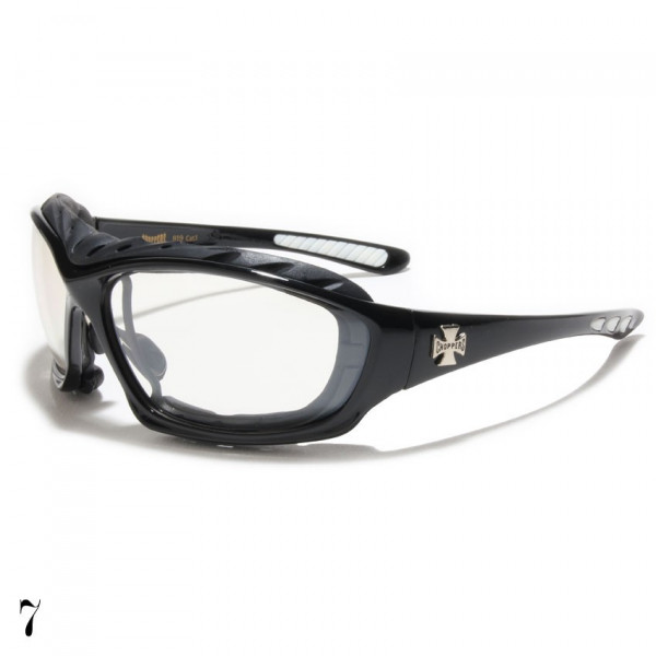 lunettes de soleil vision blanche monture noir et blanc