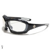 lunettes de soleil vision blanche monture noir et blanc