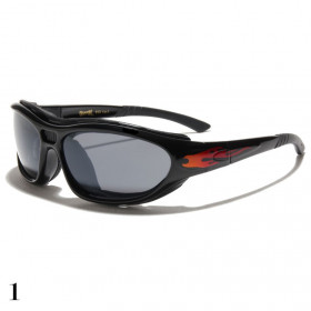 lunettes de soleil vision grise monture noir