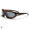 lunettes de soleil vision grise monture noir et orange