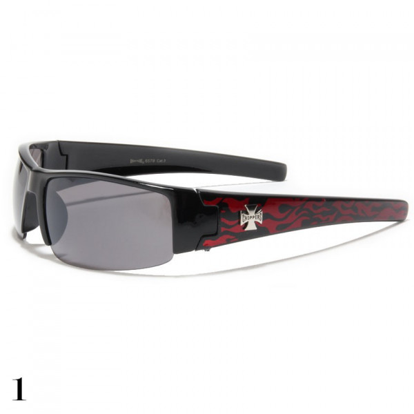 lunettes de soleil vision noir flamme rouge