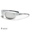 lunettes de soleil monture grise et verres miroirs
