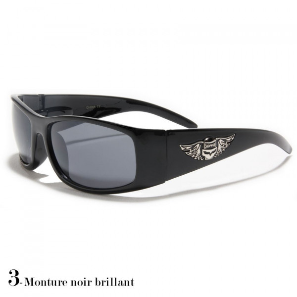 lunettes de soleil monture noir brillant