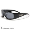 lunettes de soleil monture noir brillant
